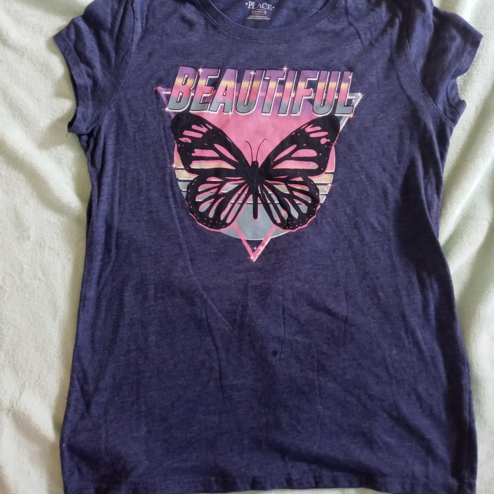 Girl Children's Place Navy Blue Shirt